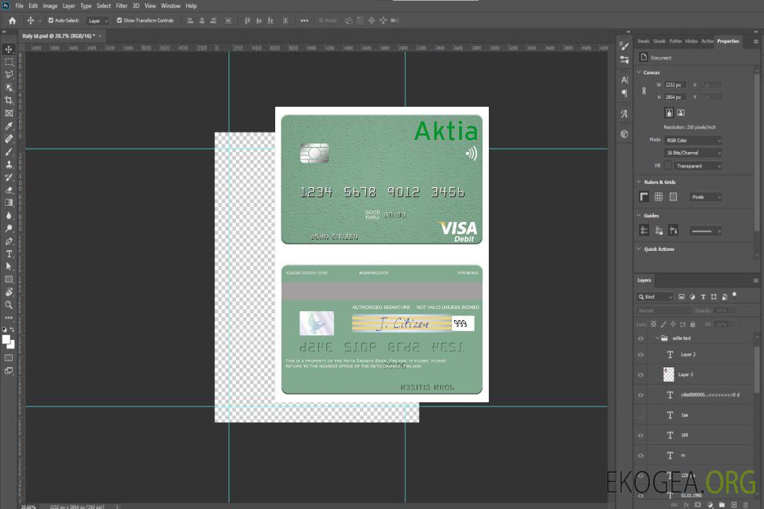 Carte de débit visa Finlande Aktia Savings Bank template Carte de débit visa Finlande Aktia Savings Bank template